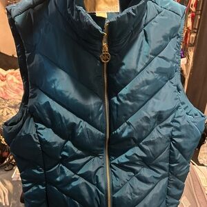MICHAEL Michael Kors Teal Quilted Vest
